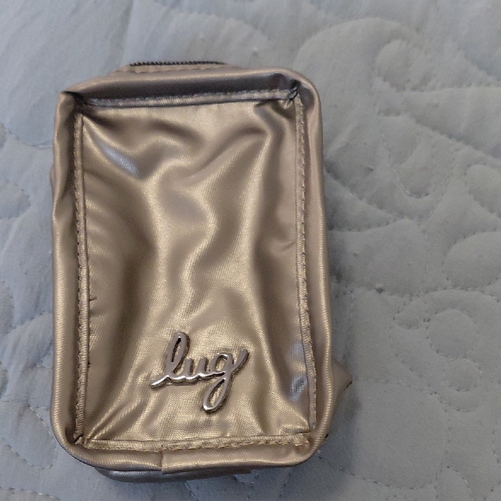Lug Shimmering Gold Mini Keychain Pouch